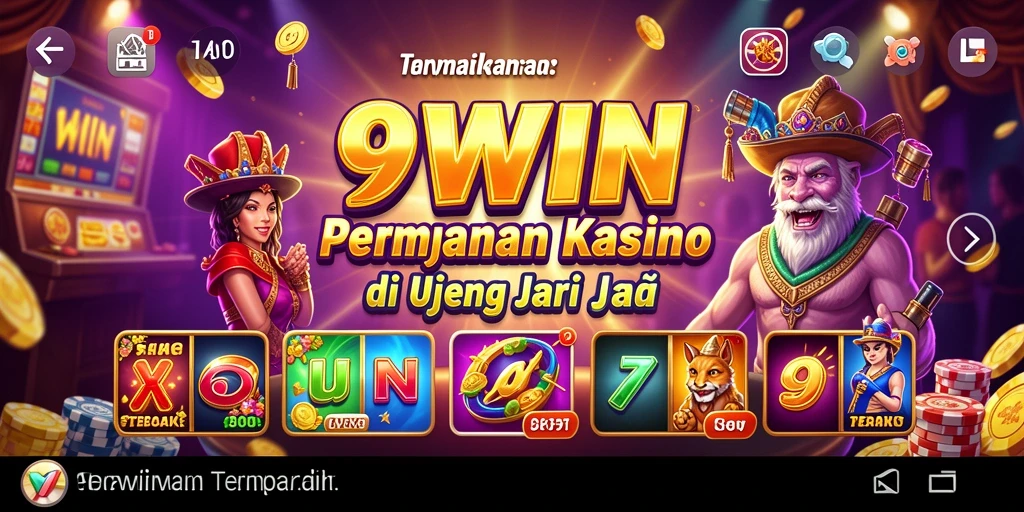 Screenshot gameplay Kasino 9WIN menunjukkan slot yang menarik dan grafis yang menawan.