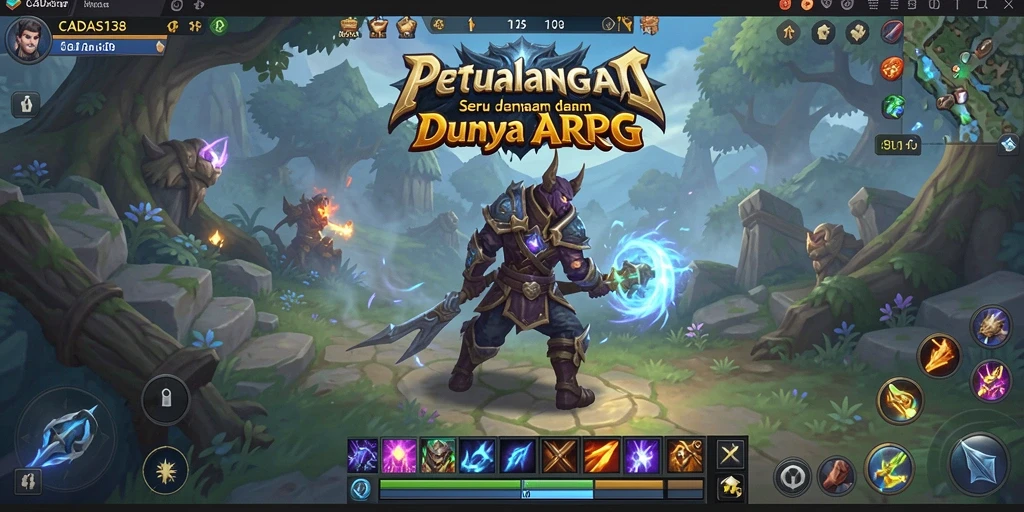 Gameplay seru dengan aksi pertarungan karakter ARPG di CADAS138.