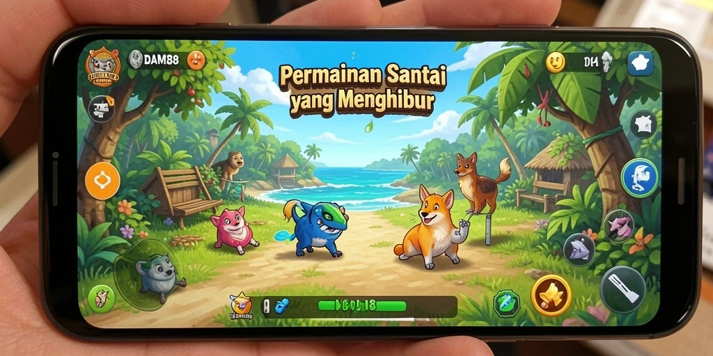 Tampilan gameplay DAM88 yang penuh warna dan menyenangkan.