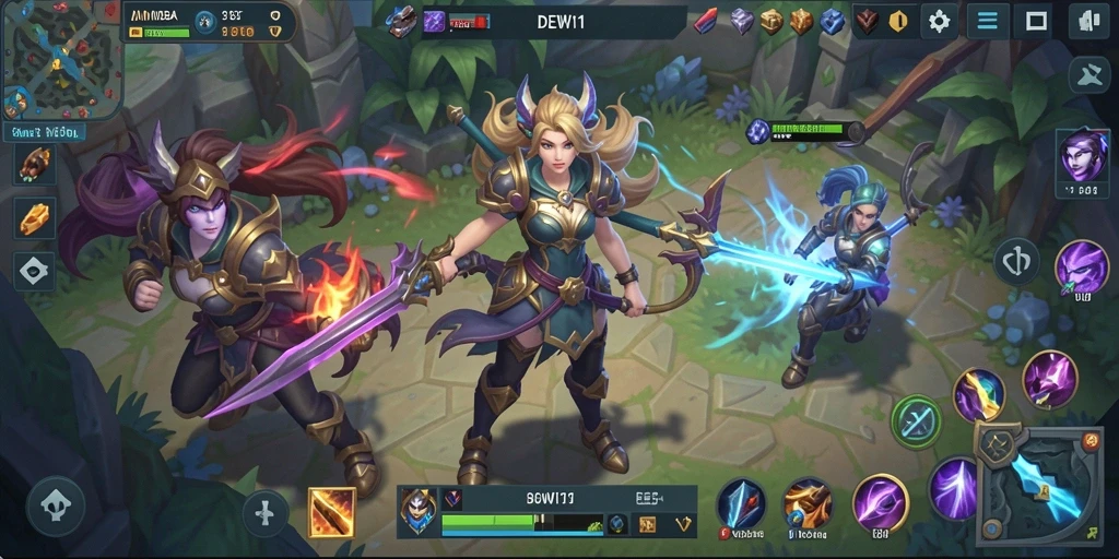 Tampilan gameplay DEWI11 yang menarik dan kompetitif