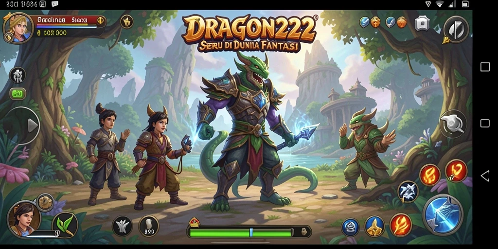 Tampilan gameplay seru petualangan di DRAGON222.