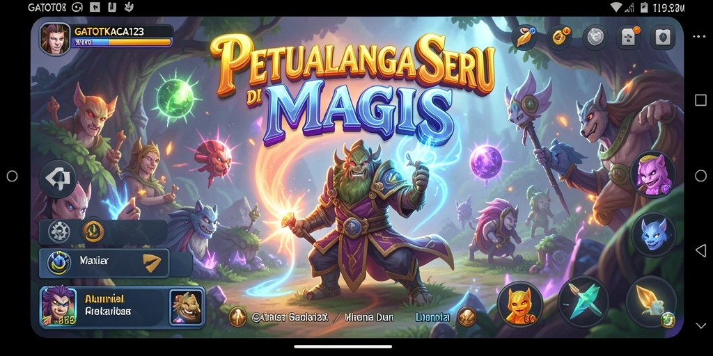 Screenshot GATOTKACA123 menampilkan karakter utama dalam petualangan menakjubkan.