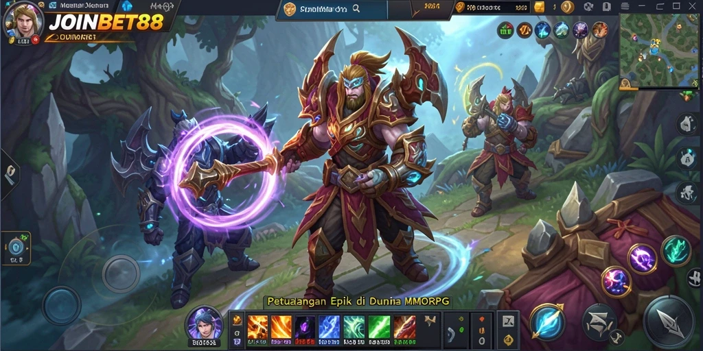 Tampilan gameplay epik dalam <strong>JOINBET88</strong> dengan pertempuran seru dan grafis luar biasa.