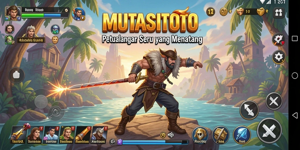 Tampilan gameplay seru di dunia penuh petualangan MUTASITOTO.