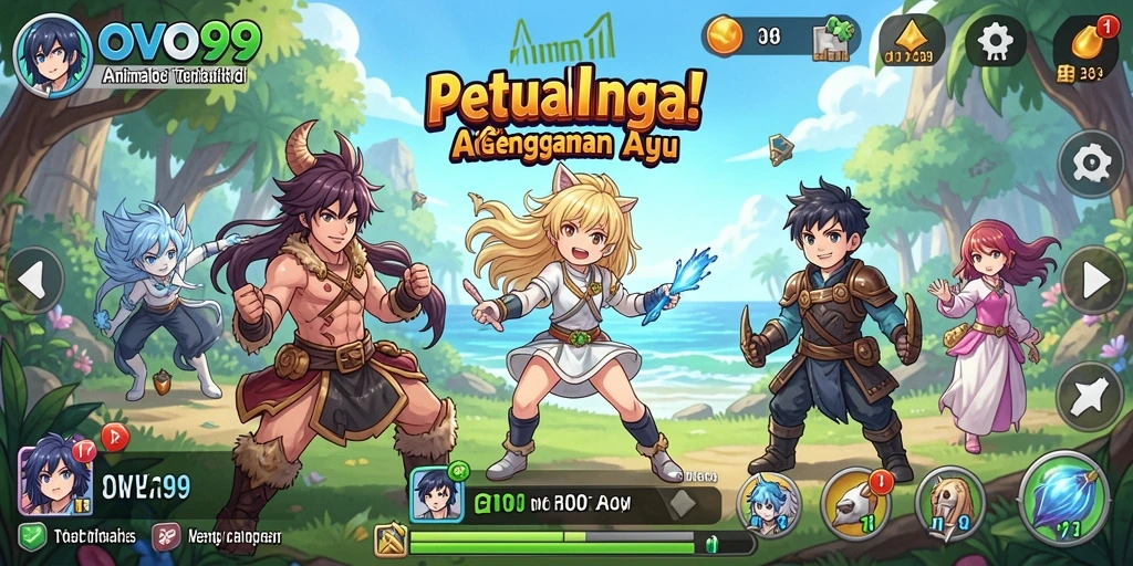 Tampilan gameplay OVO99 yang menarik dan penuh aksi Anime.