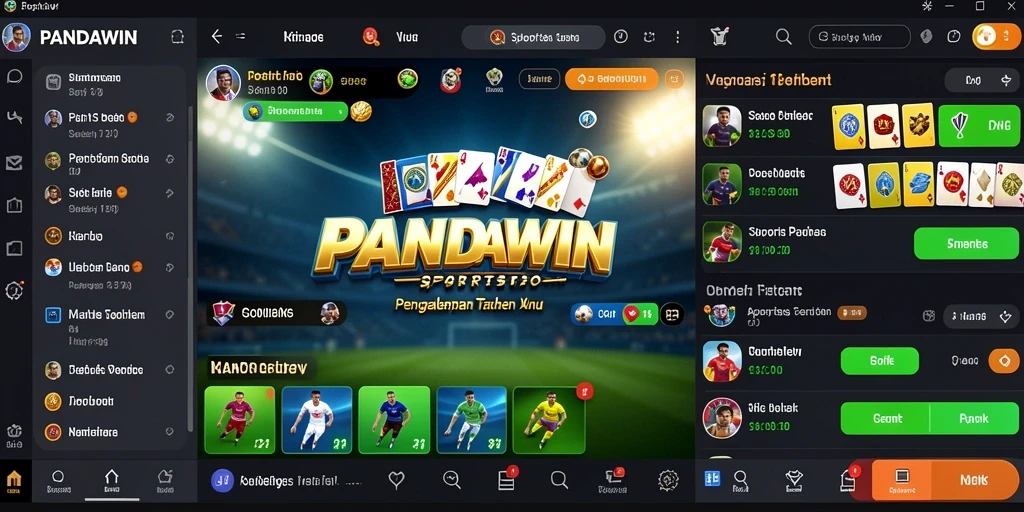 Screenshot PANDAWIN menampilkan antarmuka taruhan yang menarik.