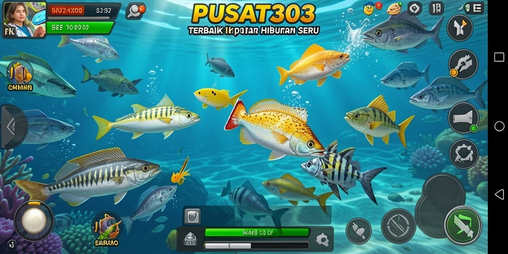 Gameplay menarik PUSAT303 saat berburu ikan di laut.
