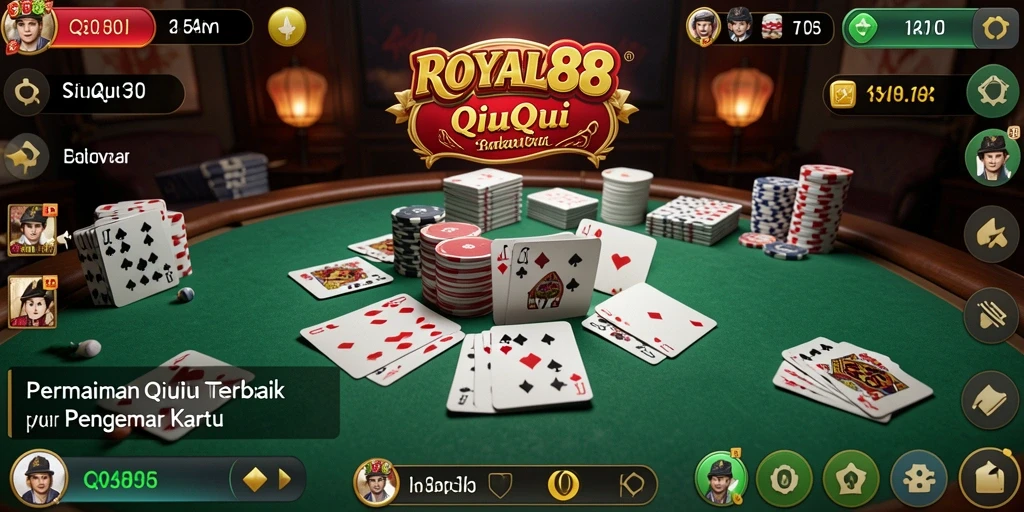 Tangkapan layar gameplay QiuQiu yang menarik di ROYAL88.