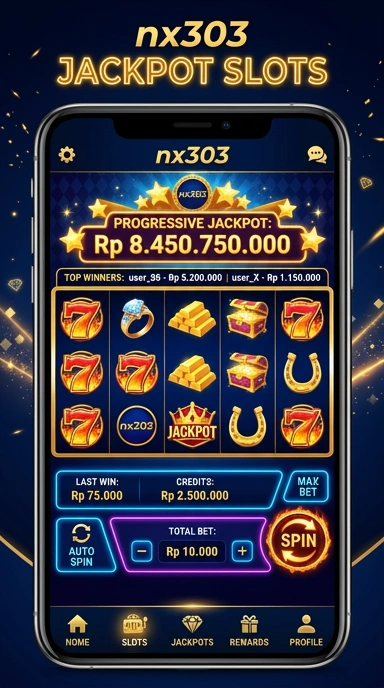 Screenshot antarmuka pengguna nx303 yang memudahkan navigasi.